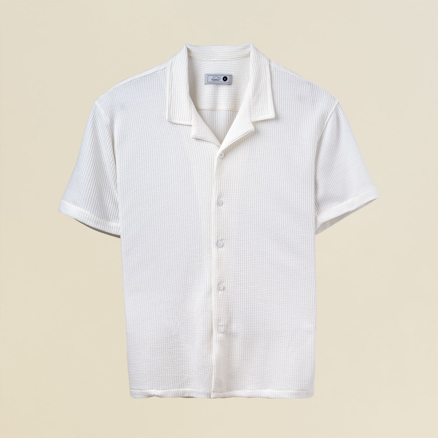 Camisa Texturizada Bowling Blanca C227