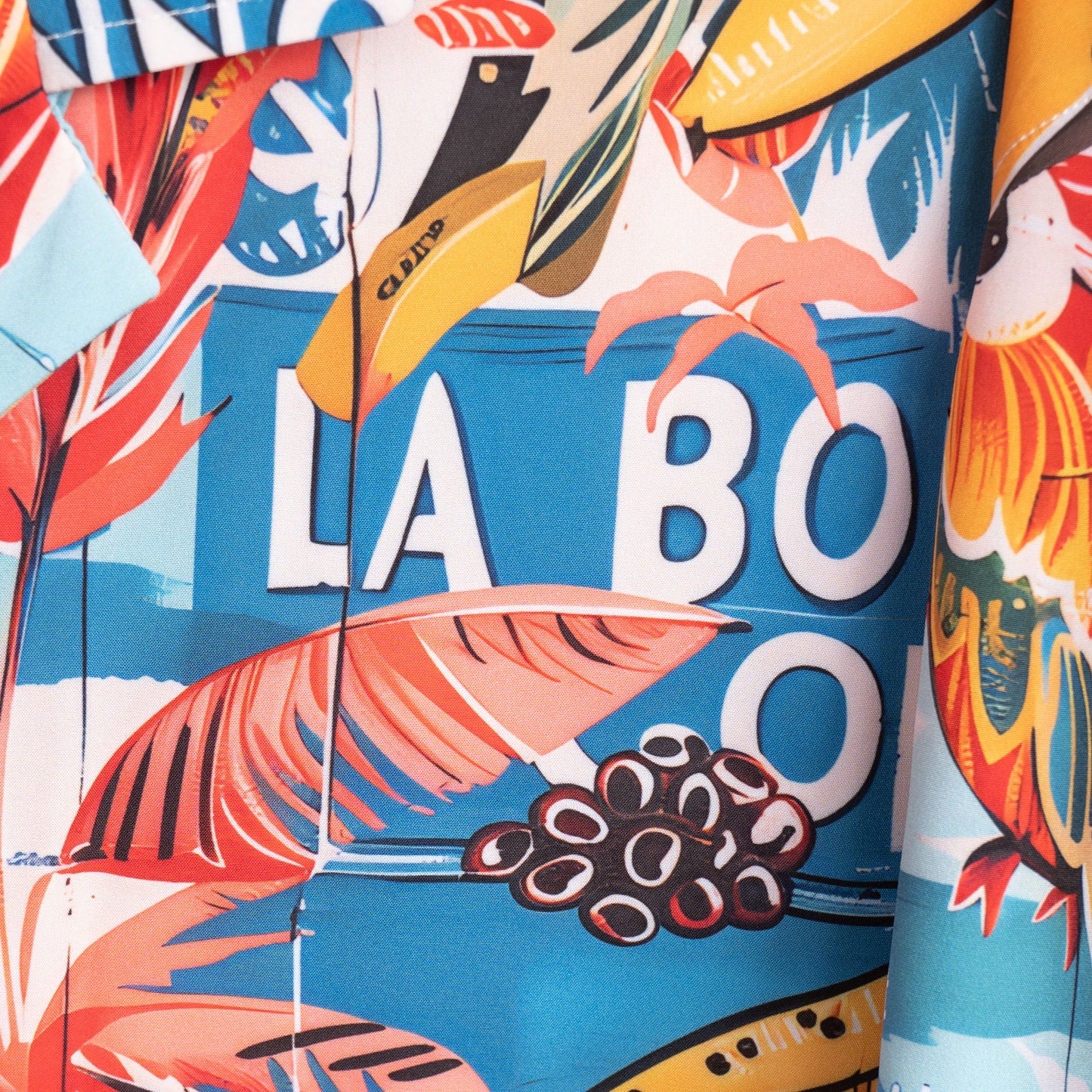 Camisa Bowling Estampada Tropical S103
