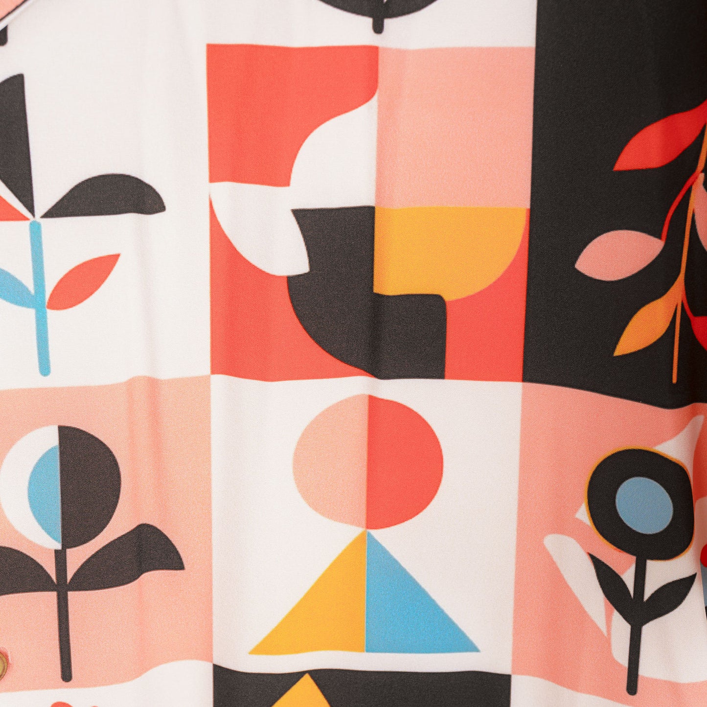 Camisa Bowling Estampada Abstracta S108