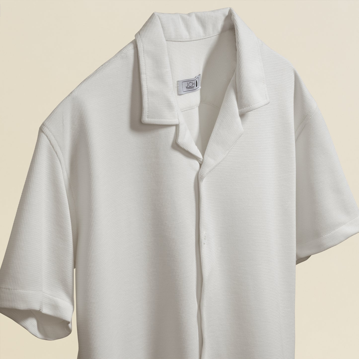 Camisa Texturizada Bowling Marfil T94