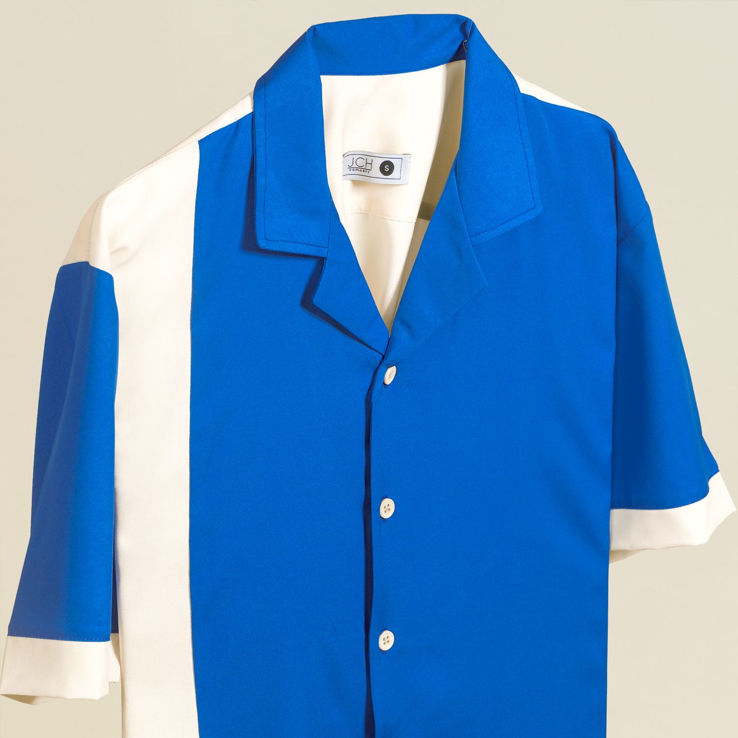 Camisa Bowling Azul Vintage D07