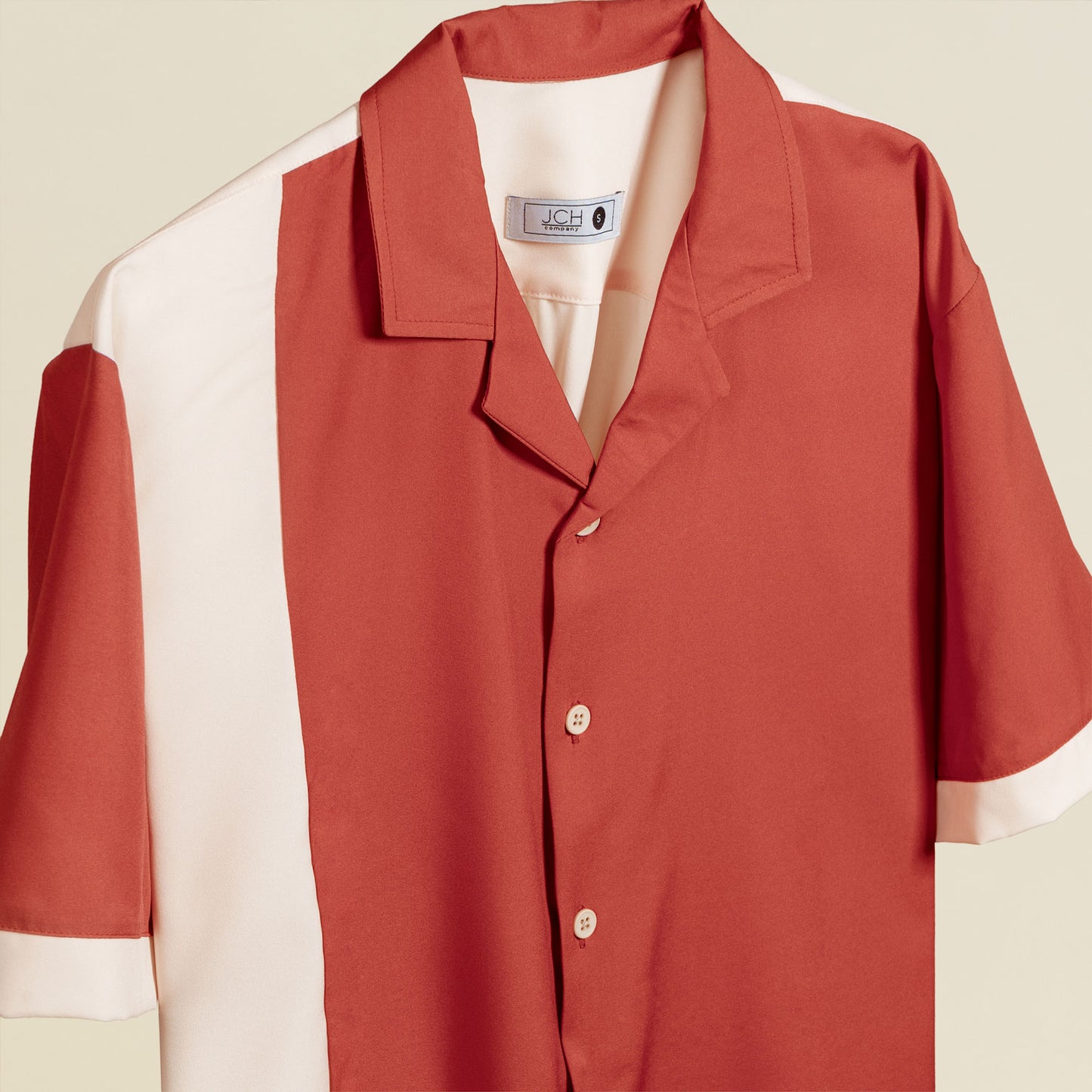 Camisa Bowling Terracota Vintage D06