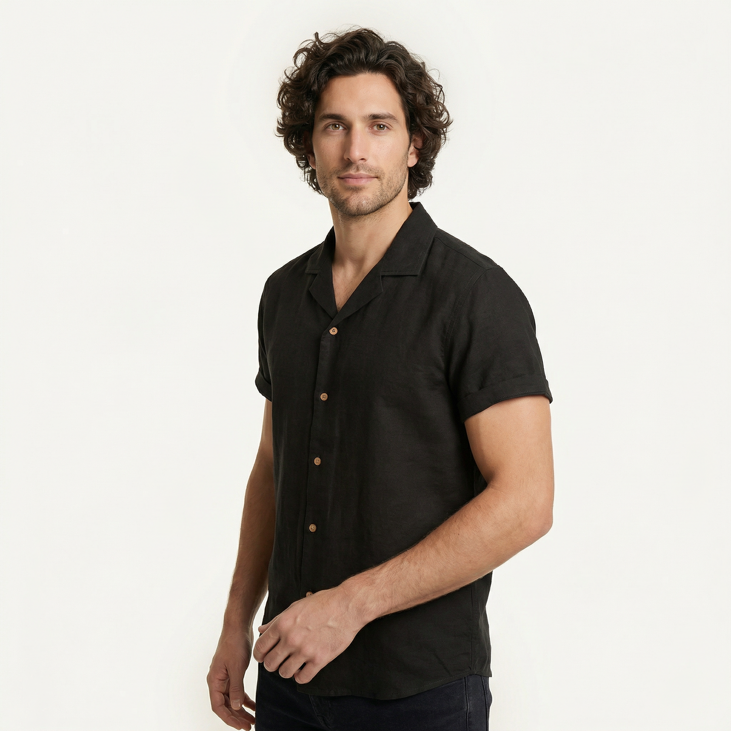 Camisa Bowling Negra B08