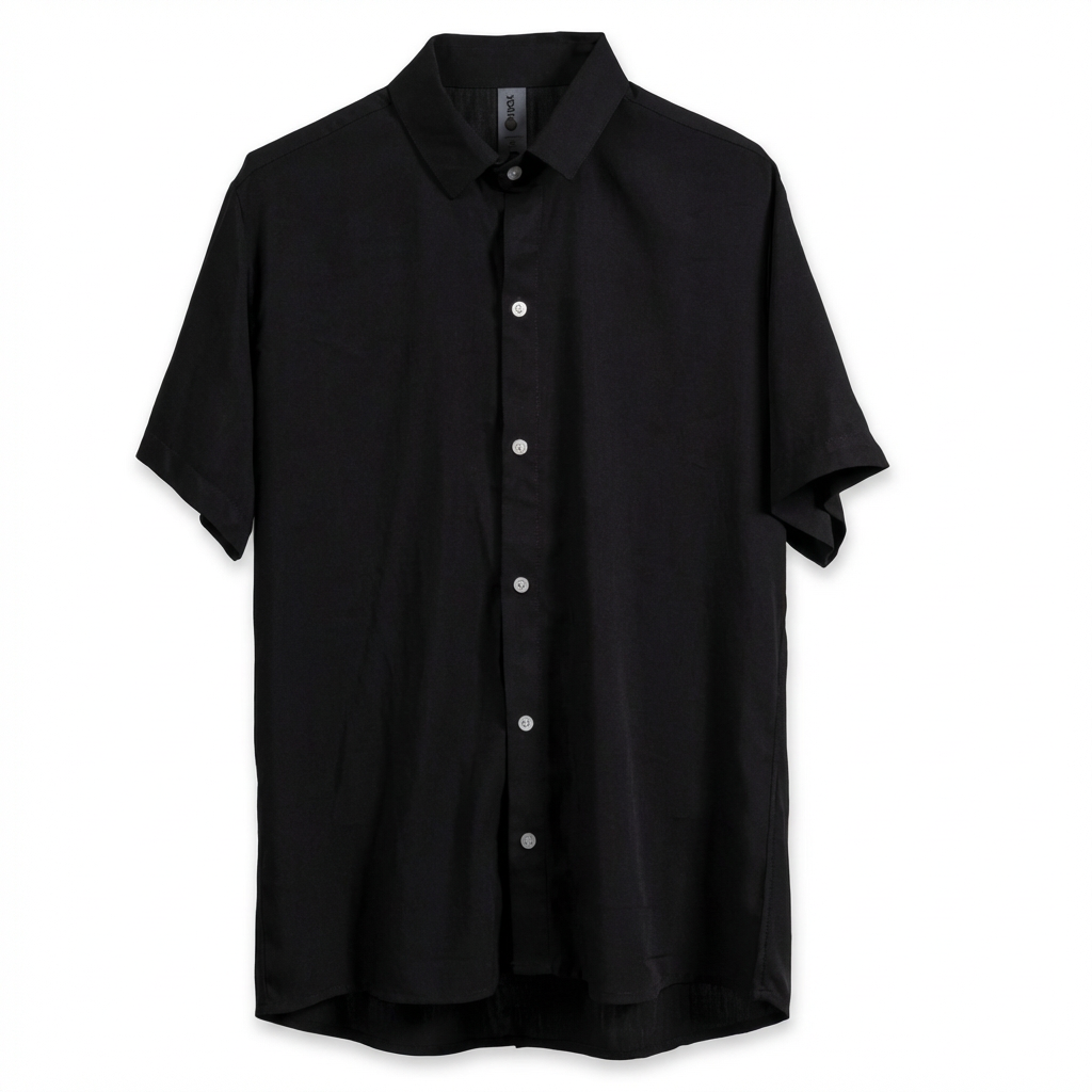 Camisa Cuello Clasico Negra JO011
