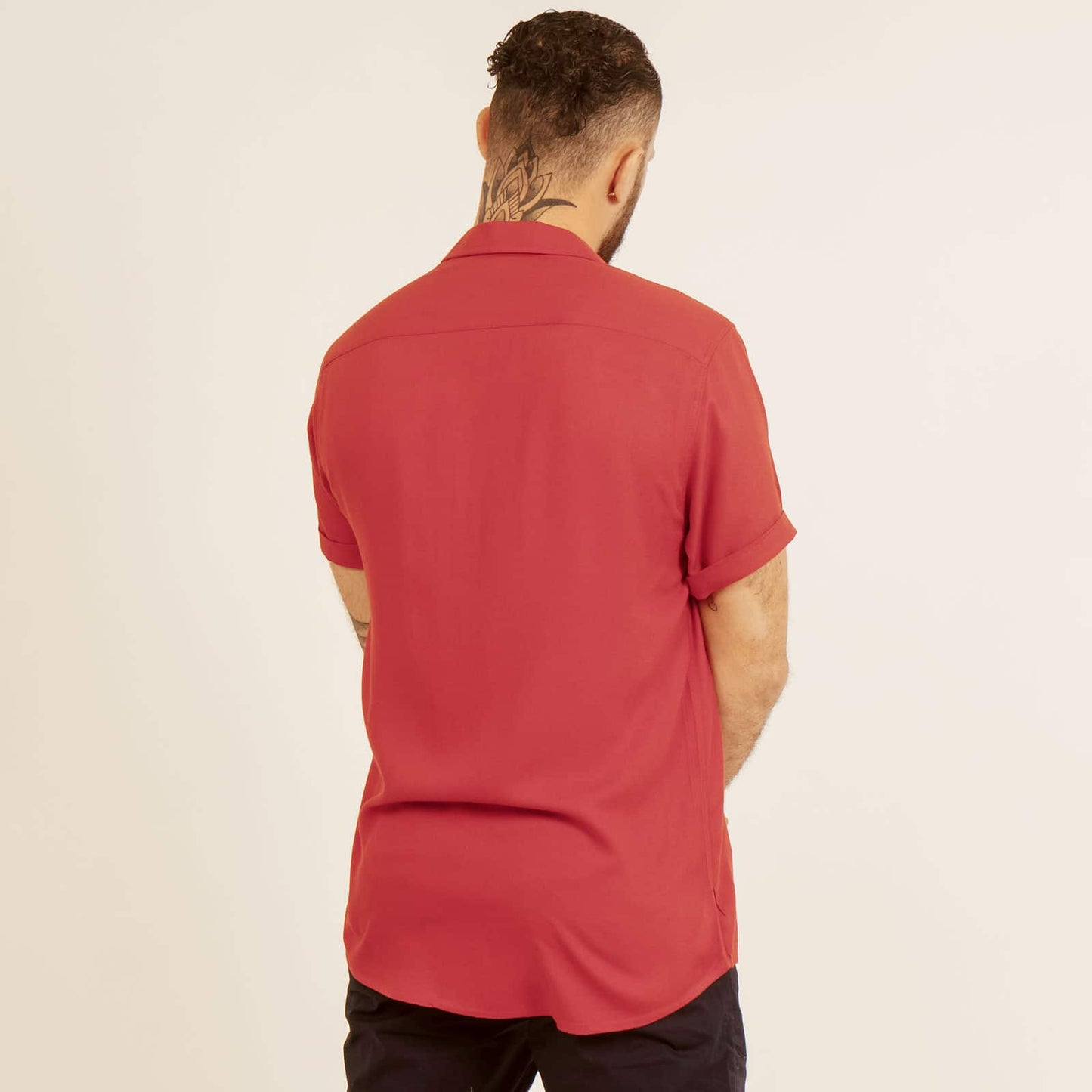 Camisa Bowling Roja V02