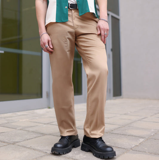 Pantalón Relaxed Fit Beige PT051
