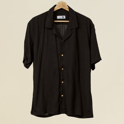 Camisa Boxy Fit Bowling Negra B89