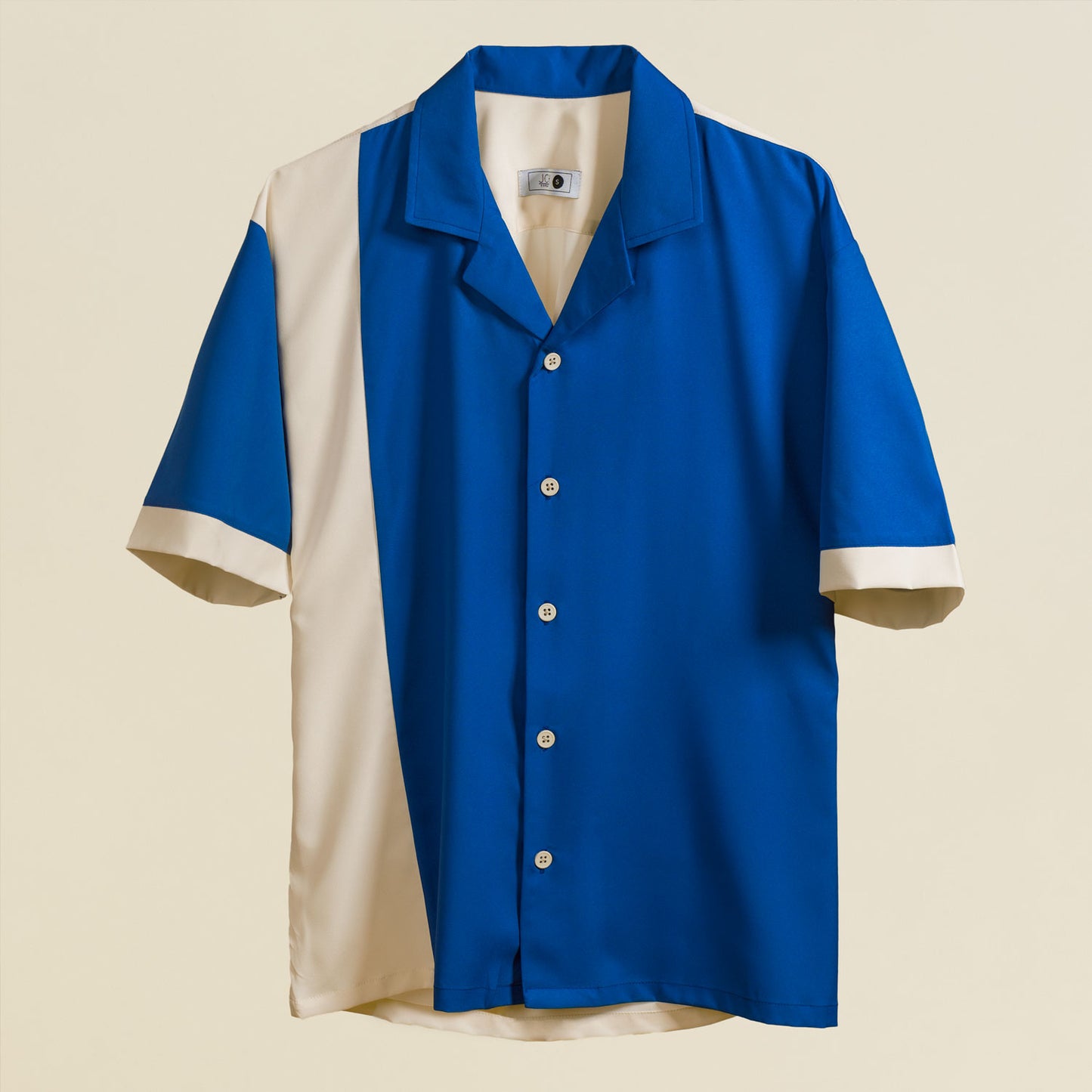 Camisa Bowling Azul Vintage D07