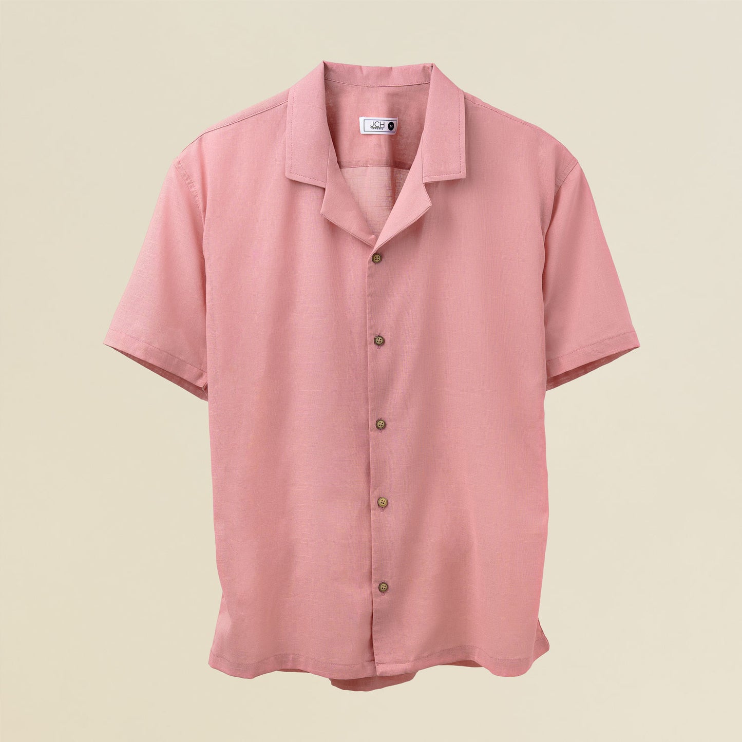 Camisa Bowling Lino Rosa C213