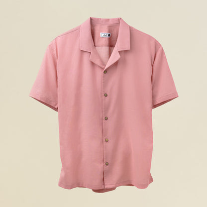 Camisa Bowling Lino Rosa C213