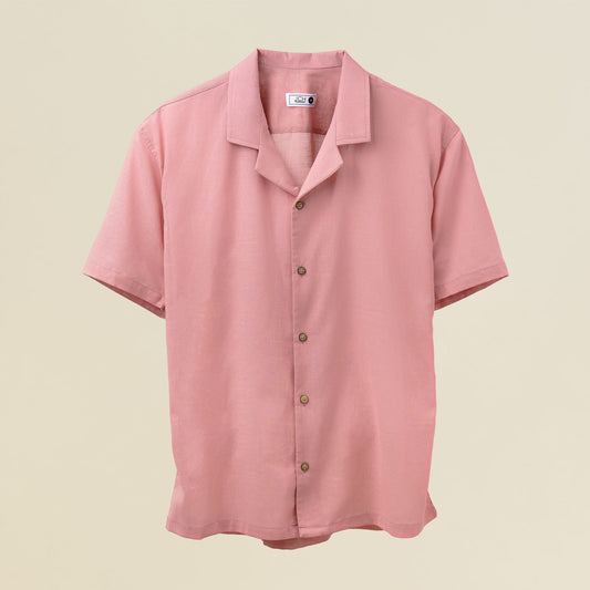 Camisa Bowling Lino Rosa C213