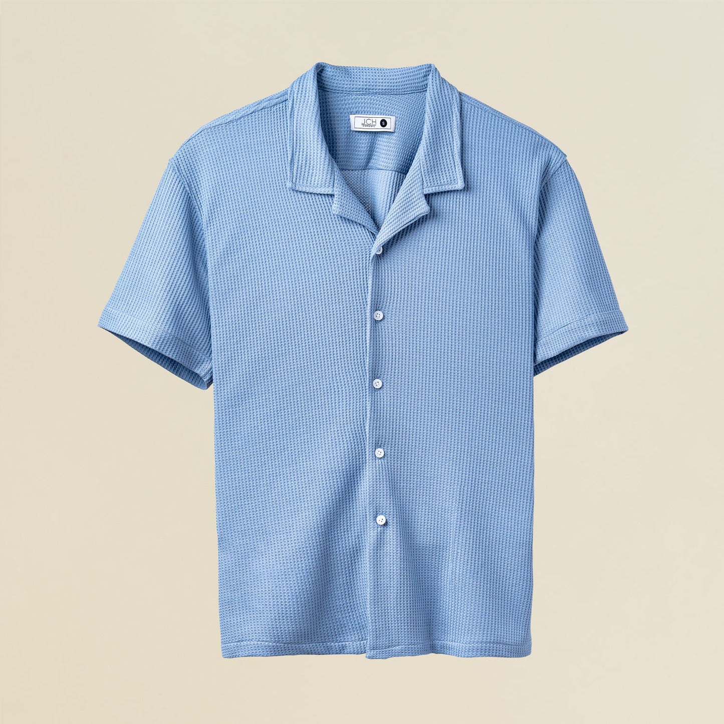 Camisa Texturizada Bowling Azul C225