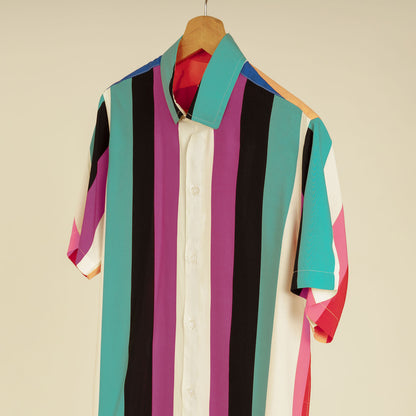 Camisa Rayada Multicolor M33