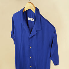 Camisa Bowling Azul Rey M23