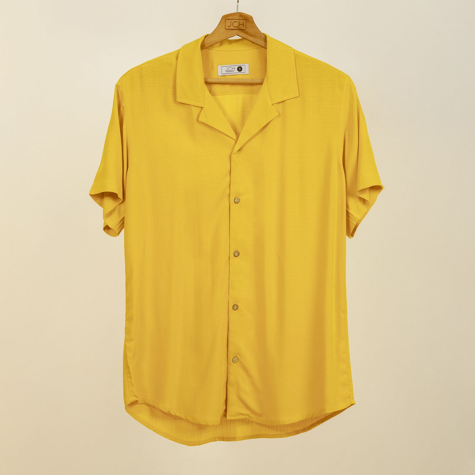 Camisa Bowling Amarilla M03