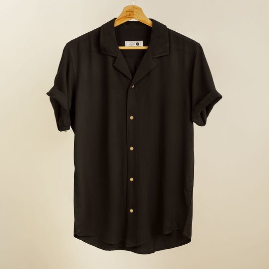 Camisa Bowling Negra B08