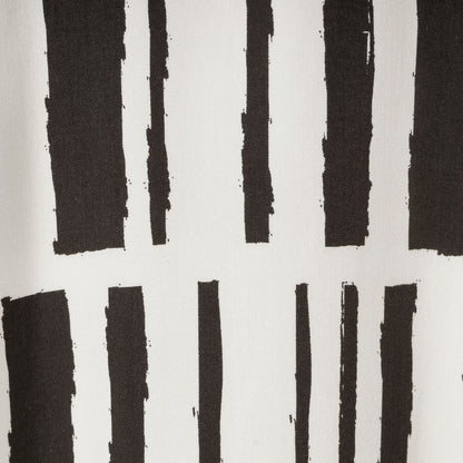 Camisa Bowling Estampada Figuras Blanco/Negro P57