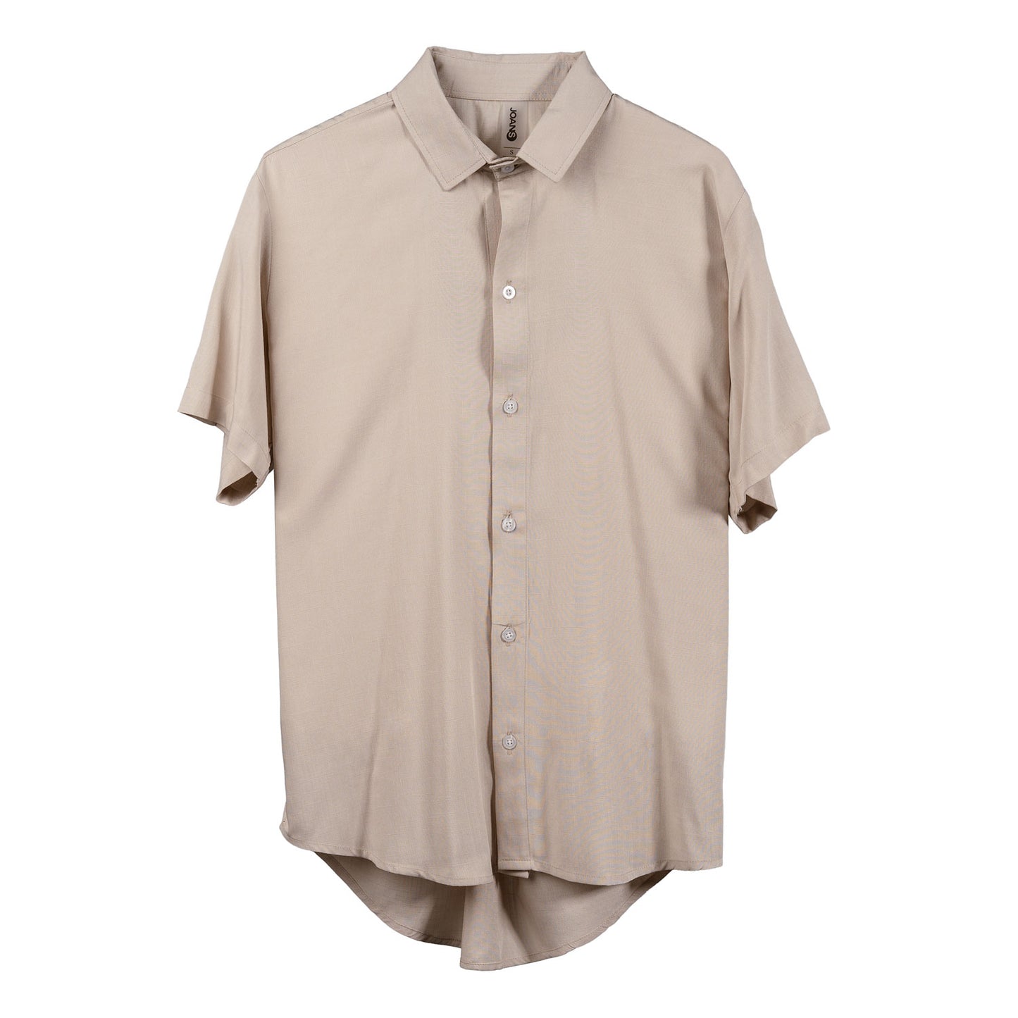 Camisa Cuello Clasico Beige JO004