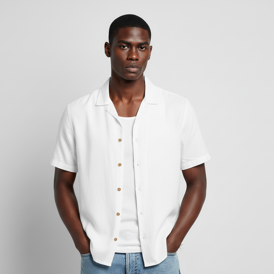 Camisa Bowling Blanca W01