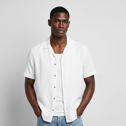 Camisa Bowling Blanca W01