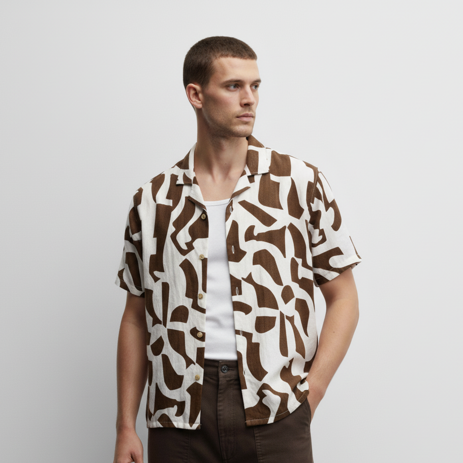 Camisa Bowling Estampada C209