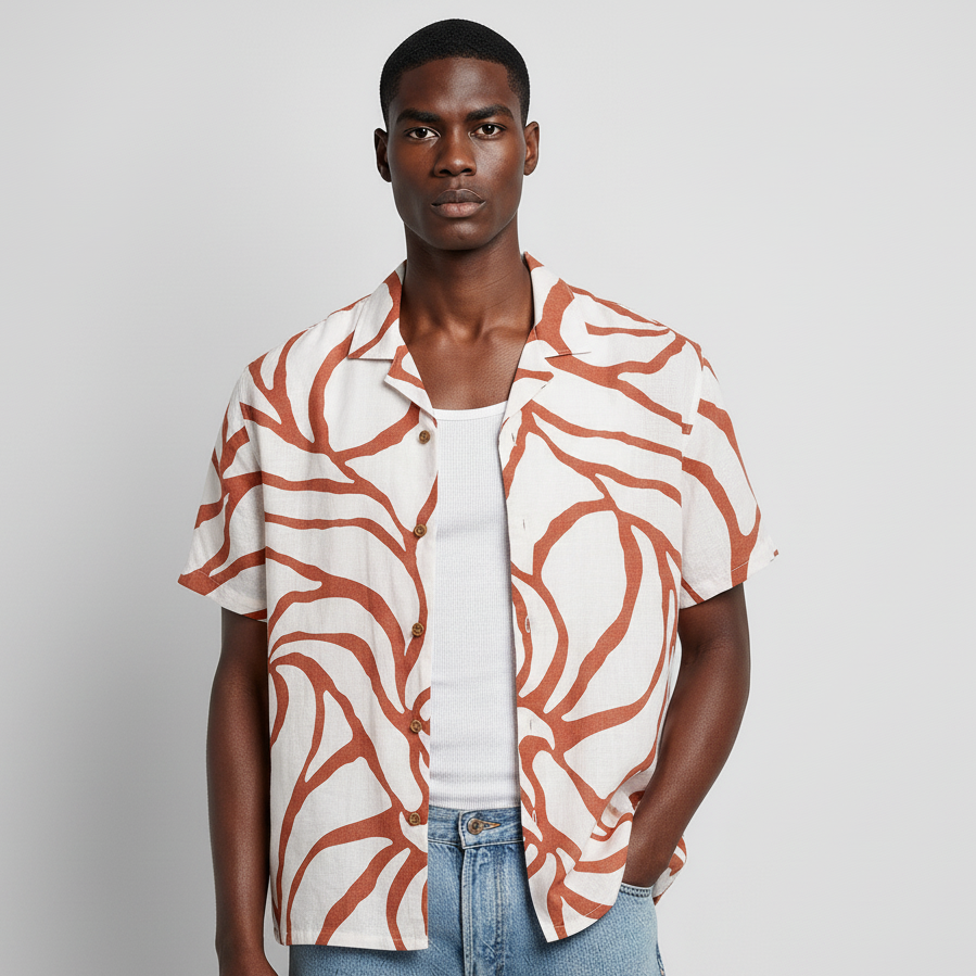 Camisa Bowling Estampada C203