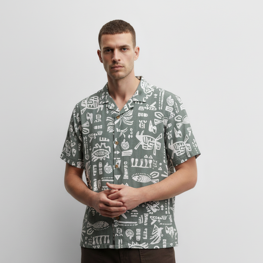 Camisa Bowling Estampada C212