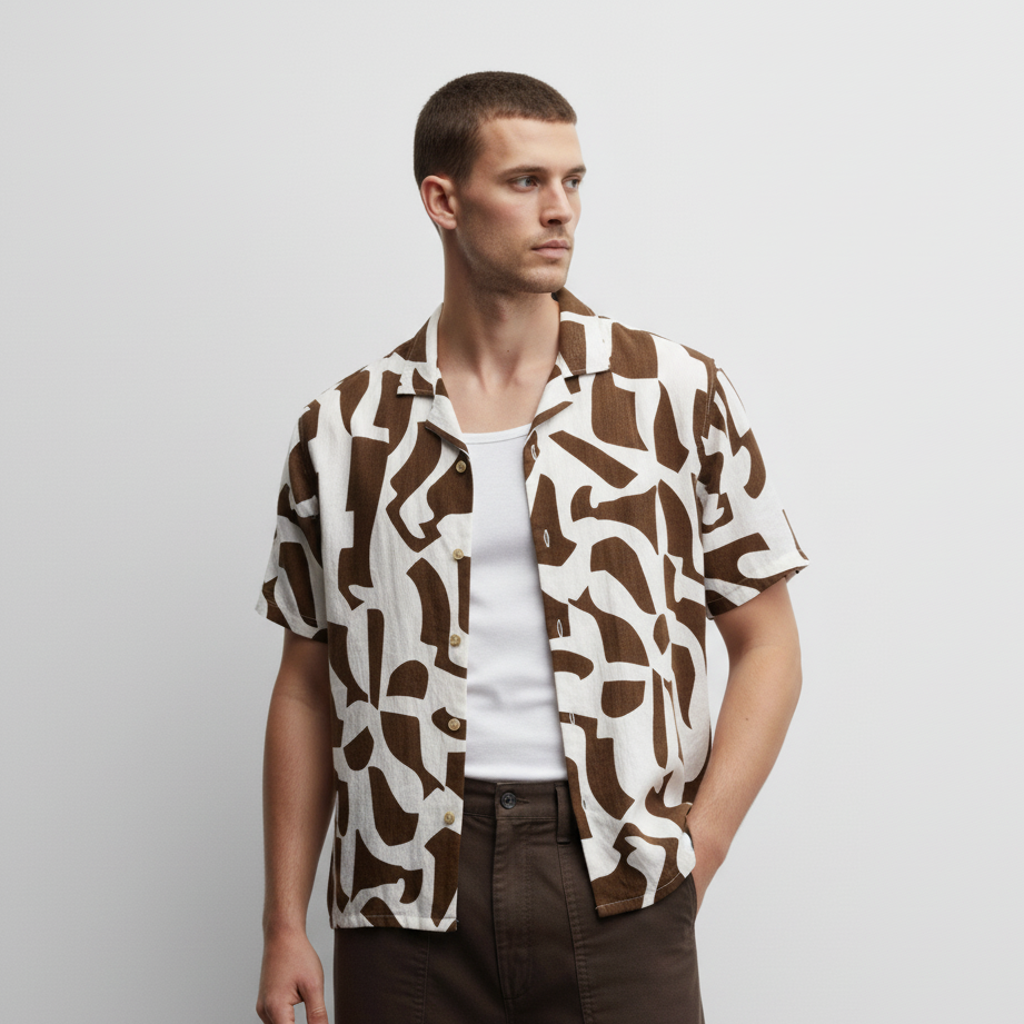 Camisa Bowling Estampada C208