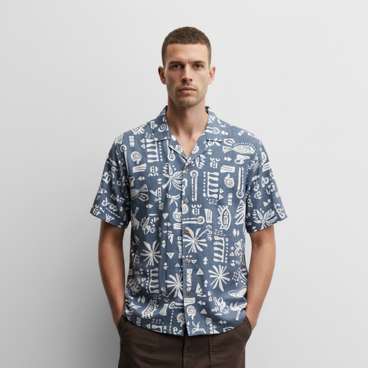 Camisa Bowling Estampada C210