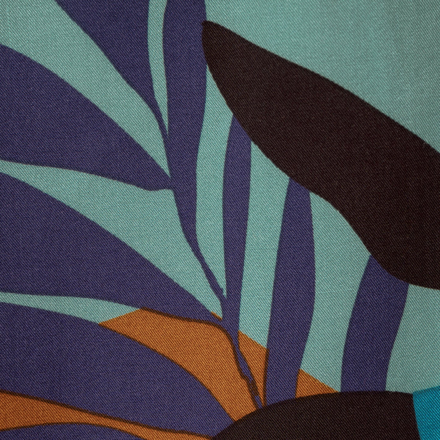 Camisa Bowling Estampada Hojas Colores P72