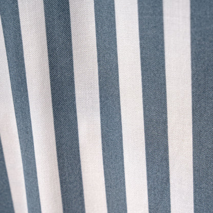 Camisa Bowling Rayada Blanco/Azul C202