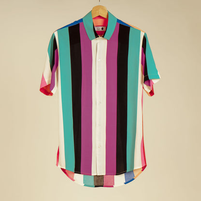 Camisa Rayada Multicolor M33