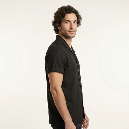 Camisa Bowling Negra B08