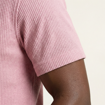Camisa Texturizada Bowling Rosa C224