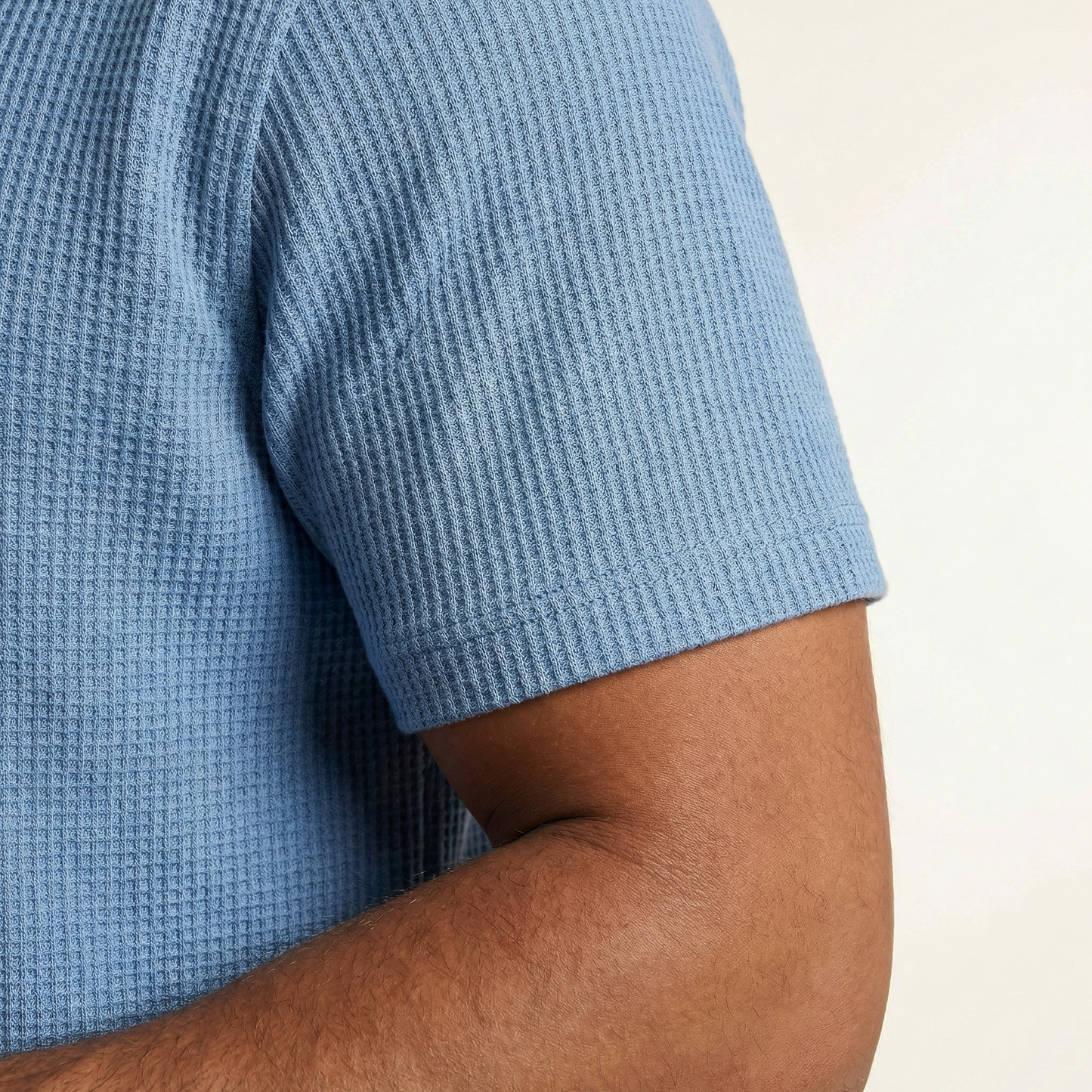 Camisa Texturizada Bowling Azul C225