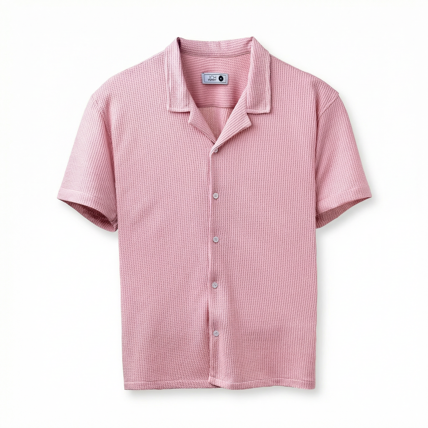 Camisa Texturizada Bowling Rosa C224