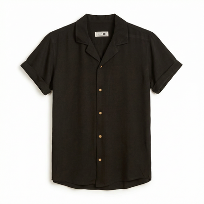 Camisa Bowling Negra B08