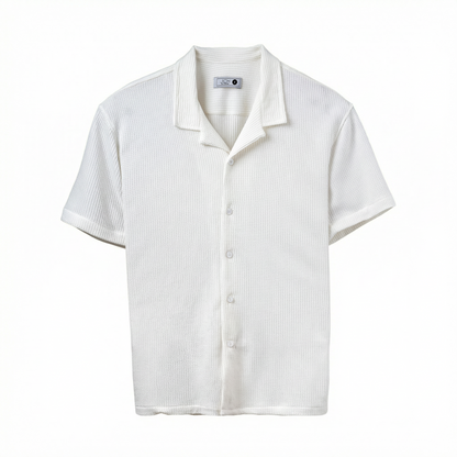 Camisa Texturizada Bowling Blanca C227
