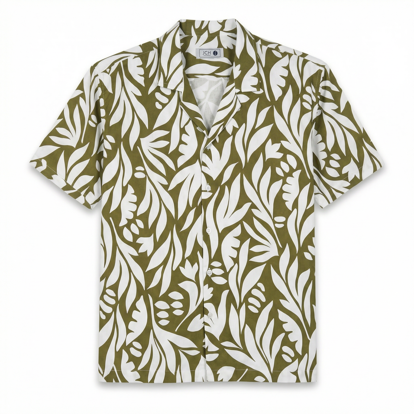 Camisa Bowling Estampada Verde C303