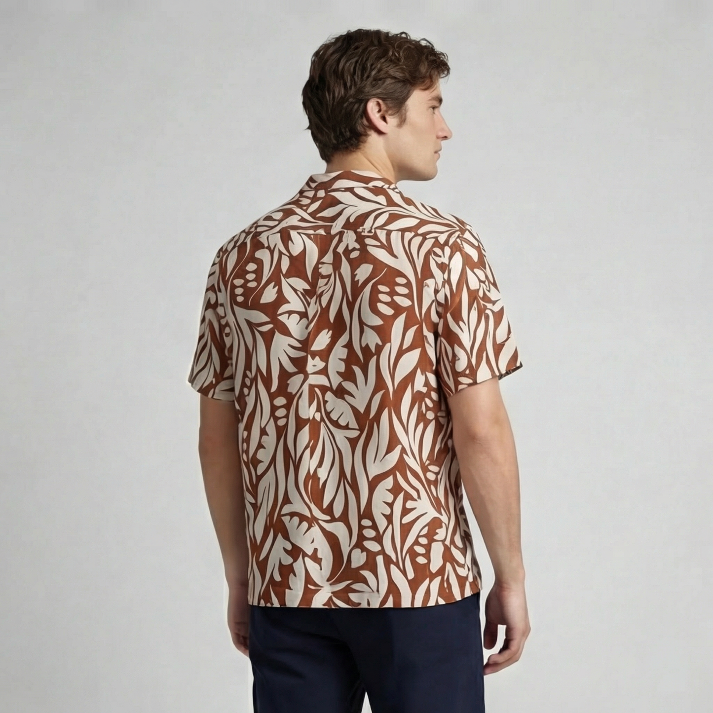 Camisa Bowling Estampada Rojo C301