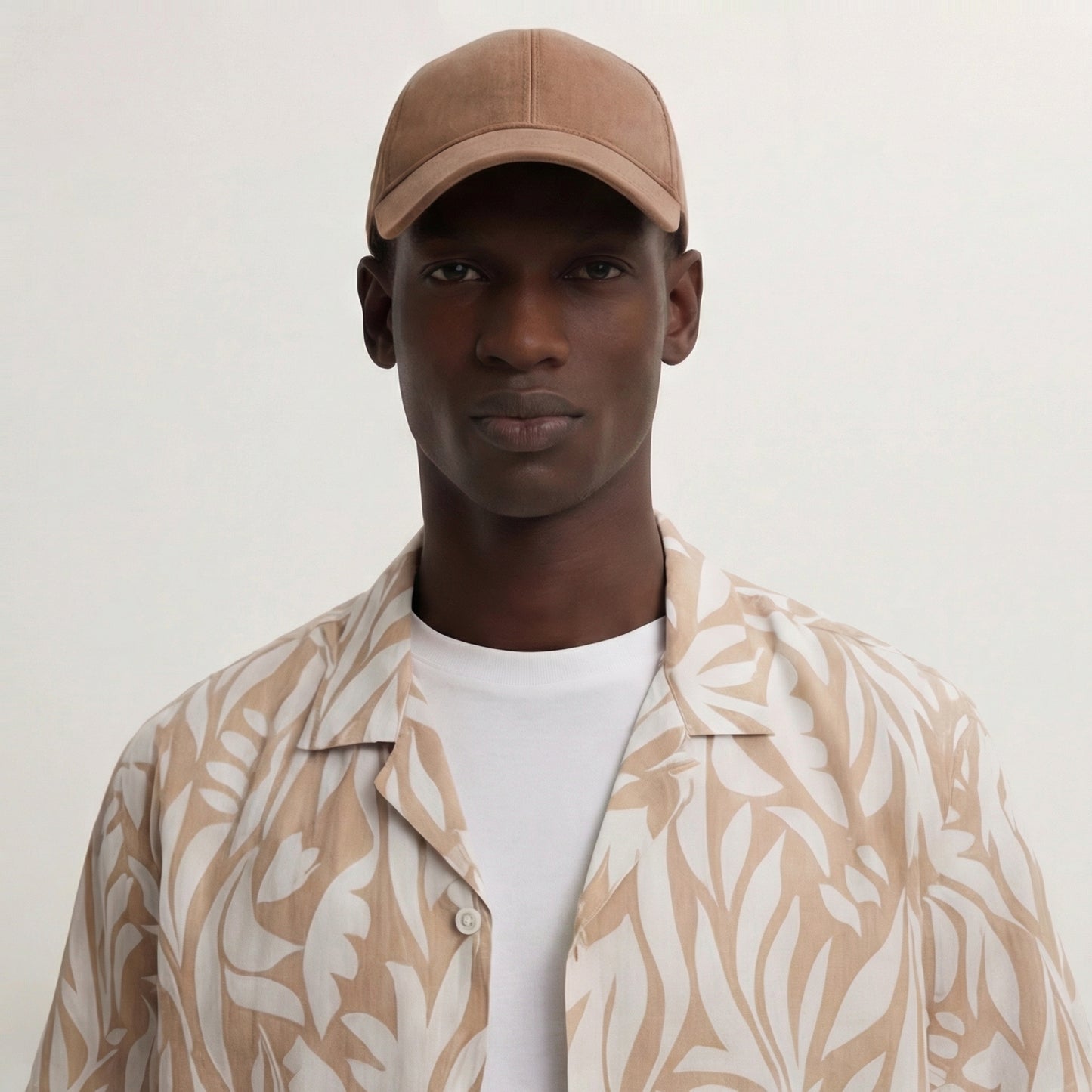 Camisa Bowling Estampada Beige C302