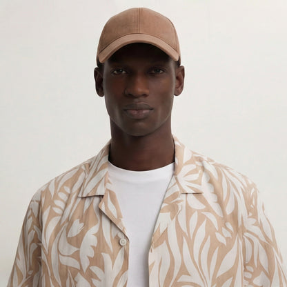 Camisa Bowling Estampada Beige C302