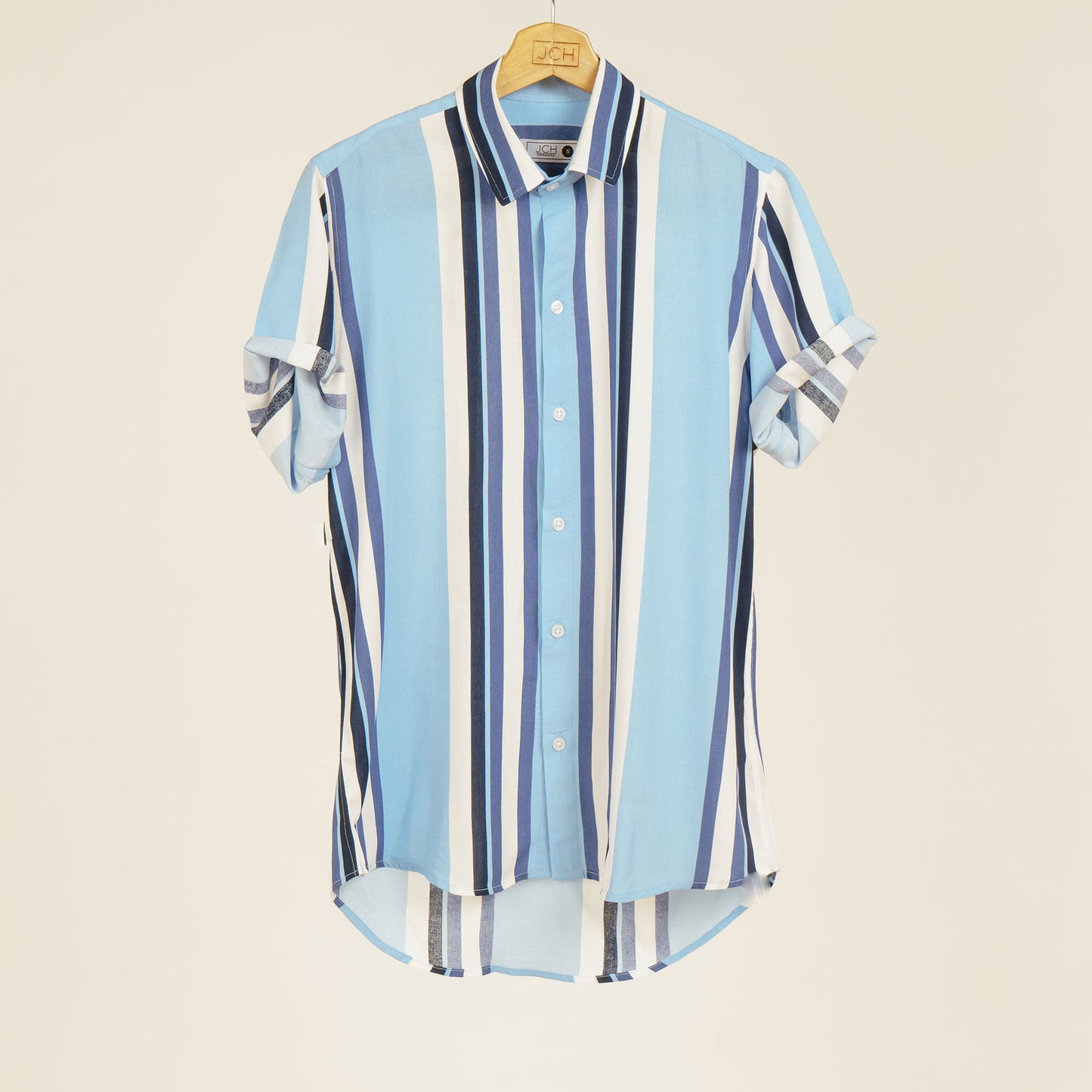 Camisa Rayada Azules A26